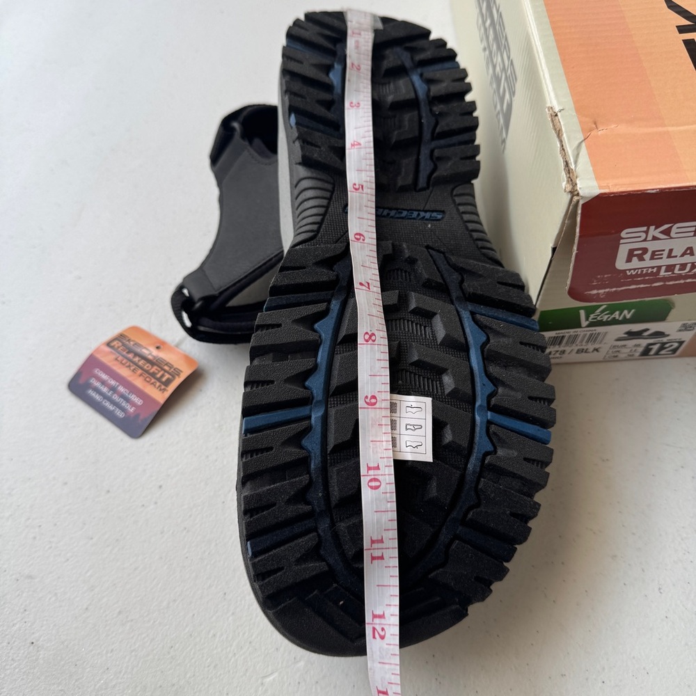 Skechers Prewitt Rio Black Strap Sandals Mens USA Size 12 Relaxed Fit 205478/BLK - Picture 12 of 12
